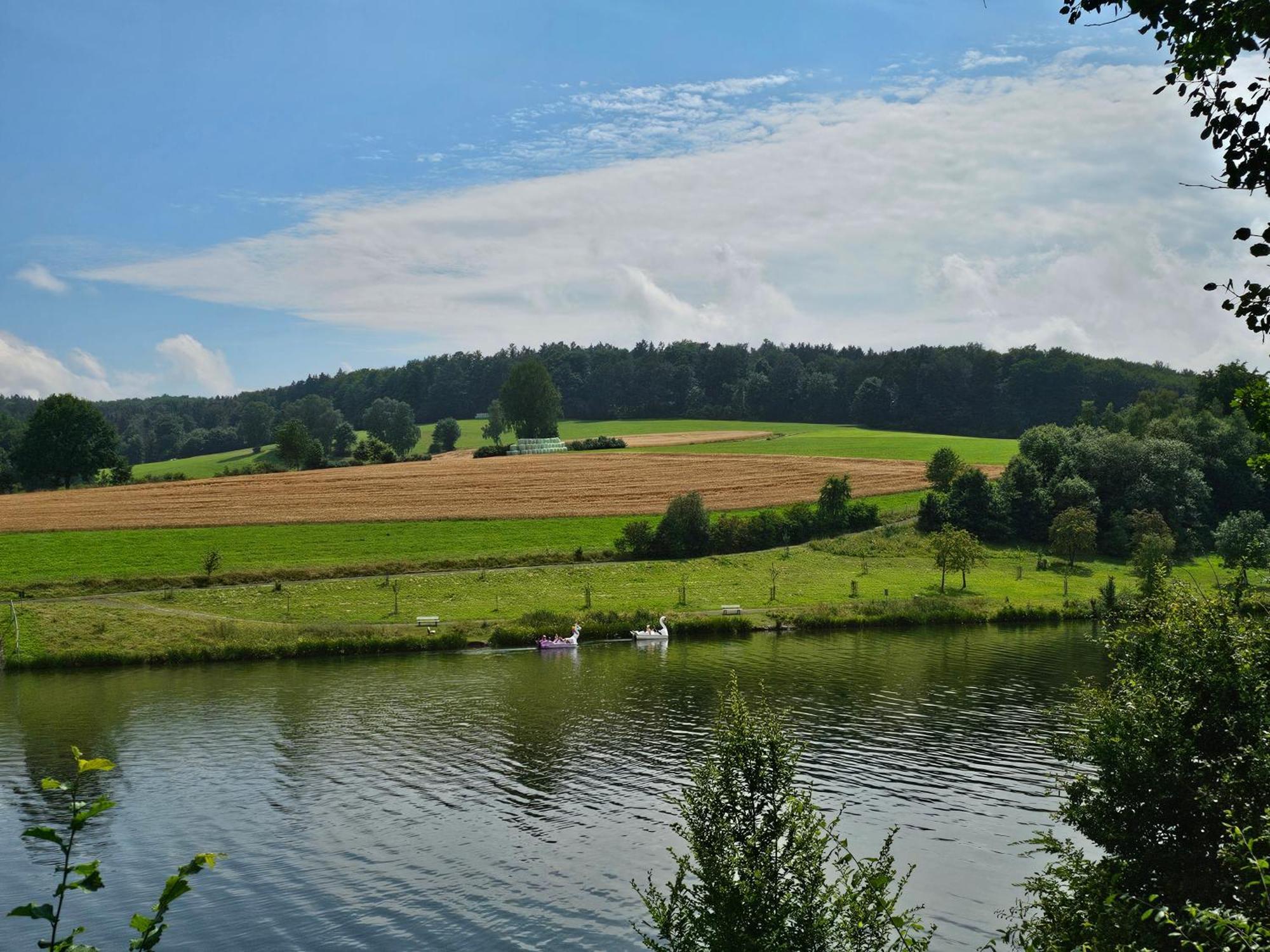 Ferienhaus "Schmetterling" Am See Im Bergland キルヒハイム エクステリア 写真